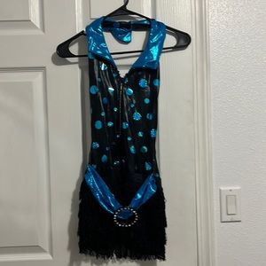 Black and Blue Dance costume